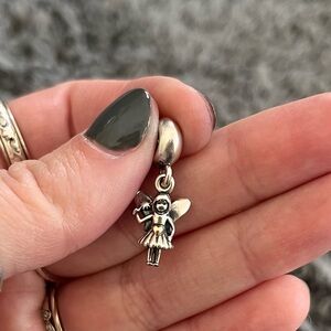 Fairy pandora bracelet silver charm